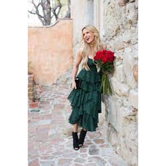 Cynthia Rowley Tiered Lace Lucy Midi Dress - Picture 6 of 7